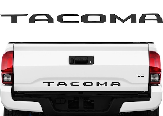 BLUE Tailgate Insert Letters Decal Vinyl Stickers Decals for 2016 Toyota Tacoma