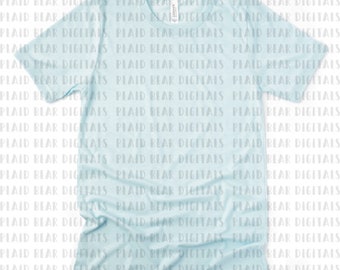 Bella Canvas 3001 Heather Ice Blue Unisex Jersey T-shirt Mockup | Basic Mockup | Simple Mockup | Blank Mockup