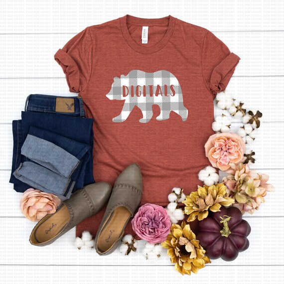 Bella Canvas 3001 Heather Clay Unisex Jersey T Shirt Mockup Etsy