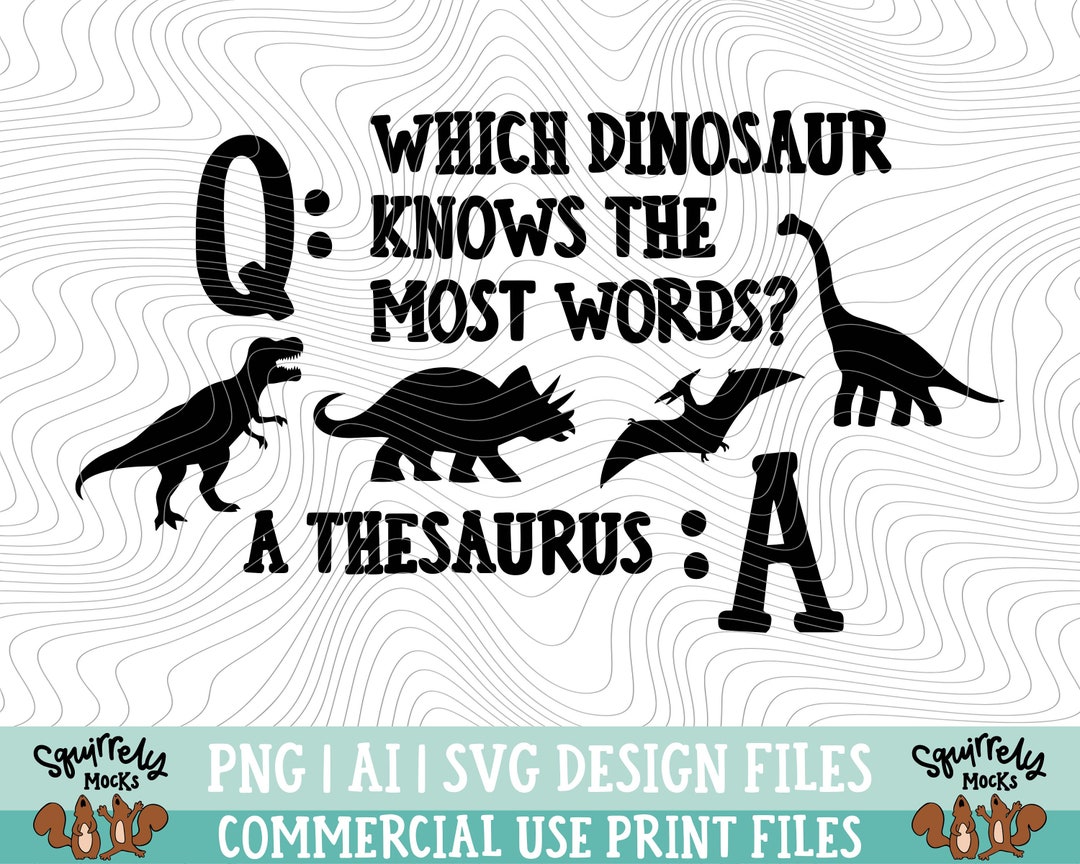 Dinosaur Grammar Humor SVG PNG Print Files, Sublimation, Cutting Files