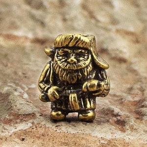 Bead for lanyard "Partizan", hand castin/ Lanyard bead / bead-knife / brass bead