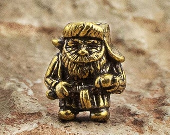 Bead for lanyard "Partizan", hand castin/ Lanyard bead / bead-knife / brass bead