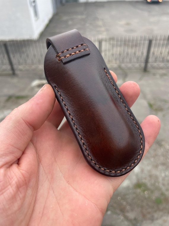 Leather Slip, Sheath for Victorinox Alox Solo ,pioneer X , Farmer