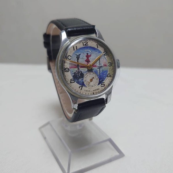 Rare watch Pobeda  mens wrist watch  vintage  USSR watch rare watch original