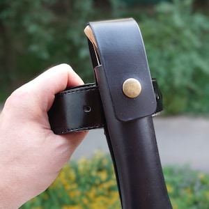 opinel 7 8 9 10 12 knives leather belt sheath  ,   leather scabbard handmade for Opinel 12 saw