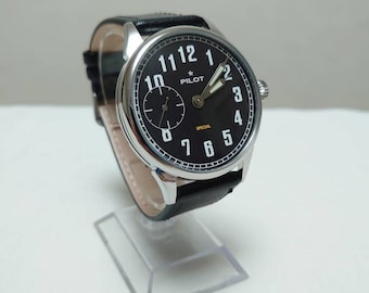 Montre soviétique Molnija Pilot, montre militaire URSS, cadeau de montre vintage pour hommes mouvement de montre de mariage 3602