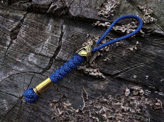 550 Paracord Lanyard / Keychain Knife/ Spartan Helmet Paracord Lanyard /  Brass Beads/tm -  Canada