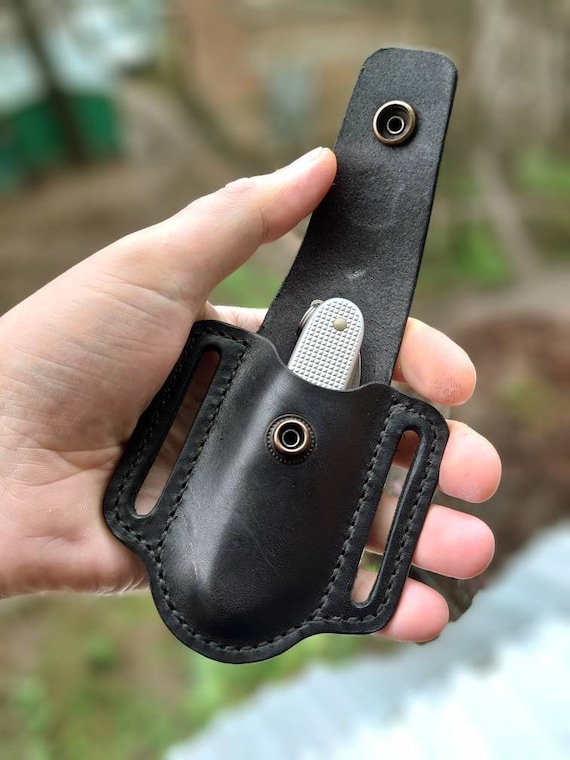 Closed Top Straight up Pancake Sheath for Victorinox 91-93 Mm