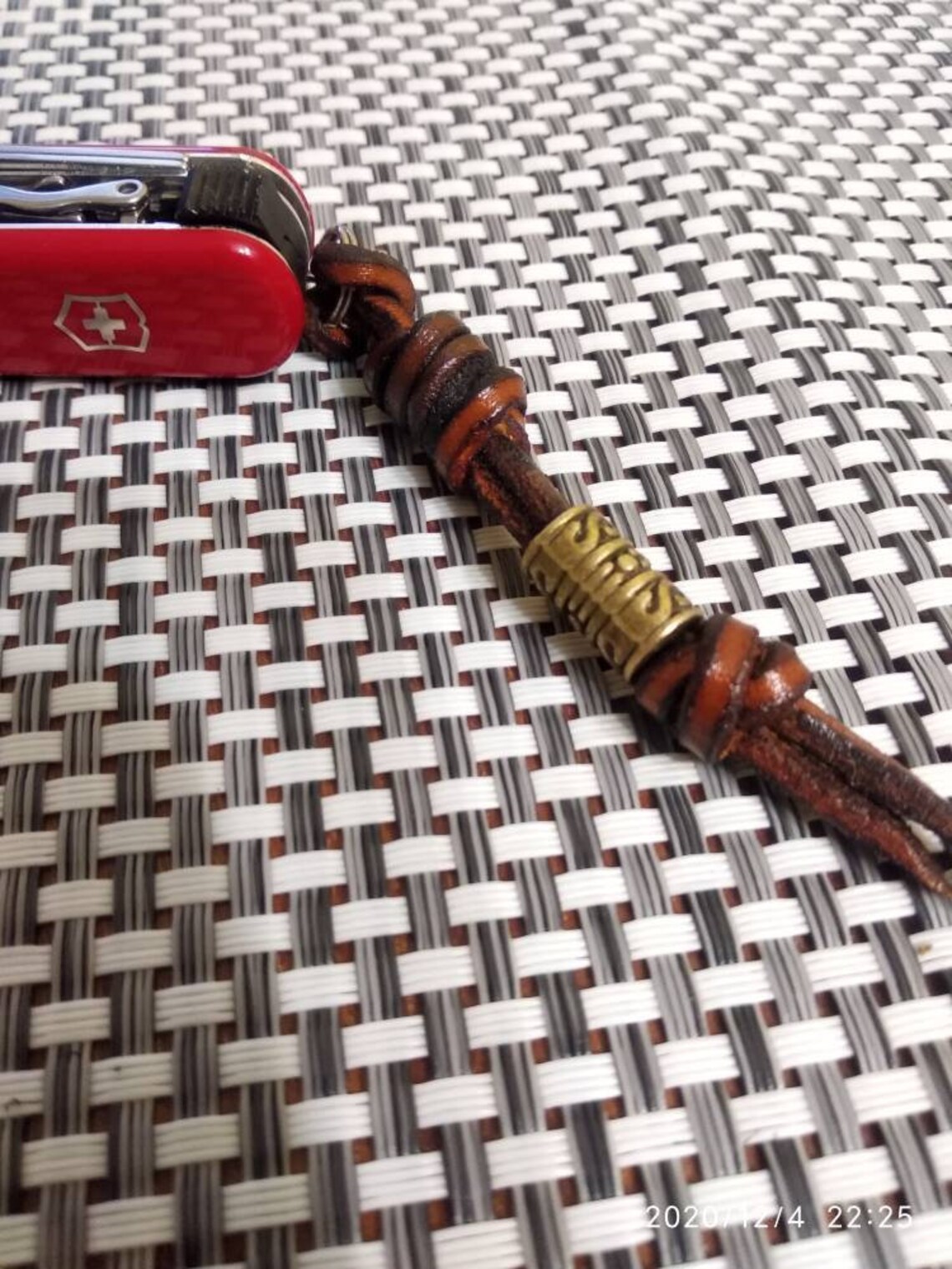 Knife lanyard. Addition for Victorinox knife Leather keychain Etsy