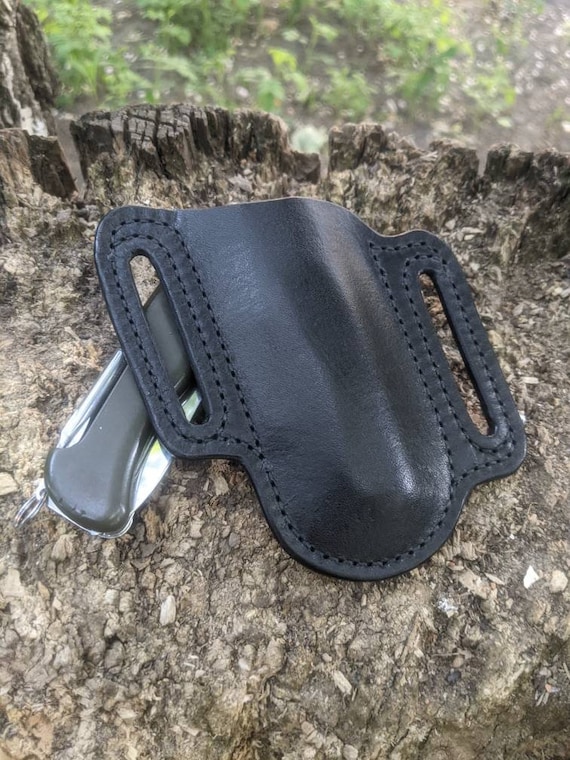 Leather Pancake Knife Sheath for Victorinox 111 Mm Nomad / Etsy