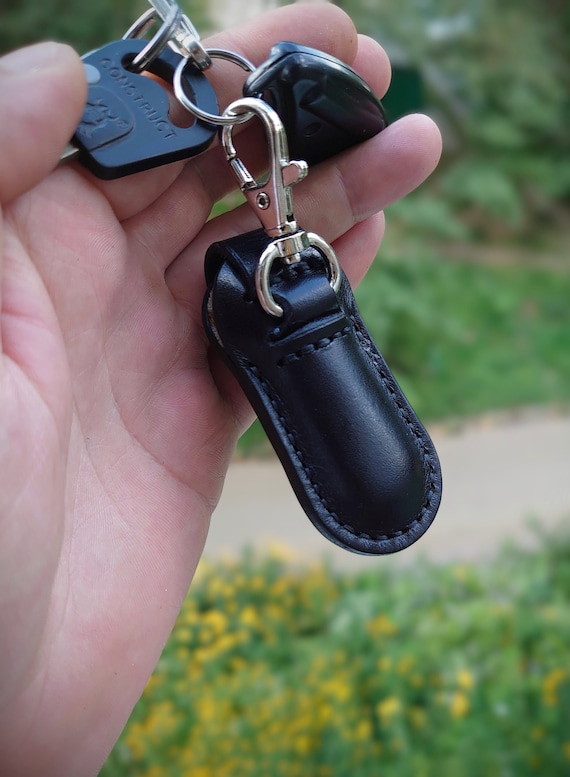 Portachiavi In Pelle Per Coltellino Svizzero Victorinox - Compatibile Con Classic SD E Mini-Champ | Nero - Foto 4