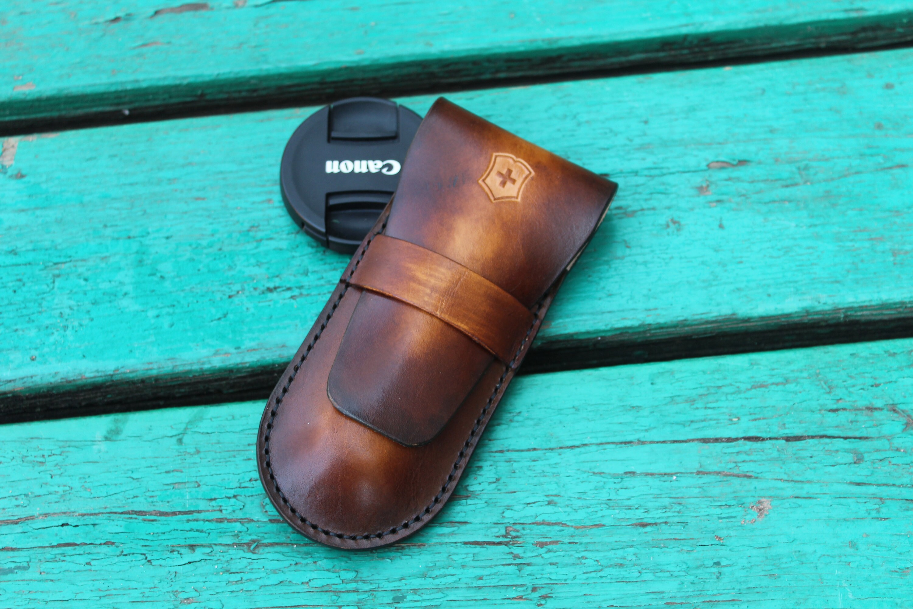 Leather Knife case for Victorinox RangerGrip 130 mm handmade Etsy