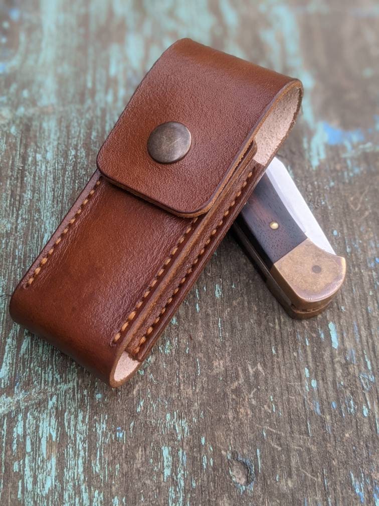 Buck Leather Sheath with belt clip, for Buck 112 Ranger Buck 110…