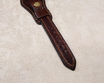 Genuine Brown Leather Watch Band Strap for  ALL BRANDS 24mm 22 mm 20 mm 18 mm