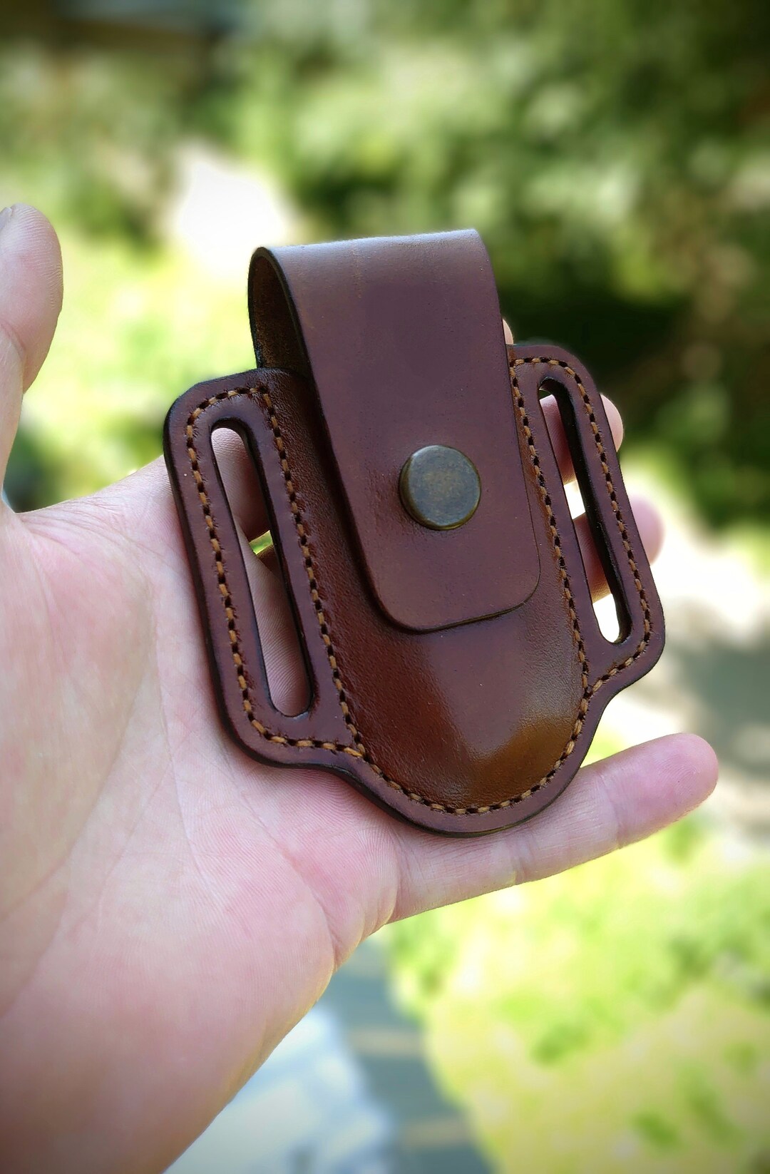 Swiss Army Knife Leather Sheath 93 Mm Sheath Only , Pancake Scabbard