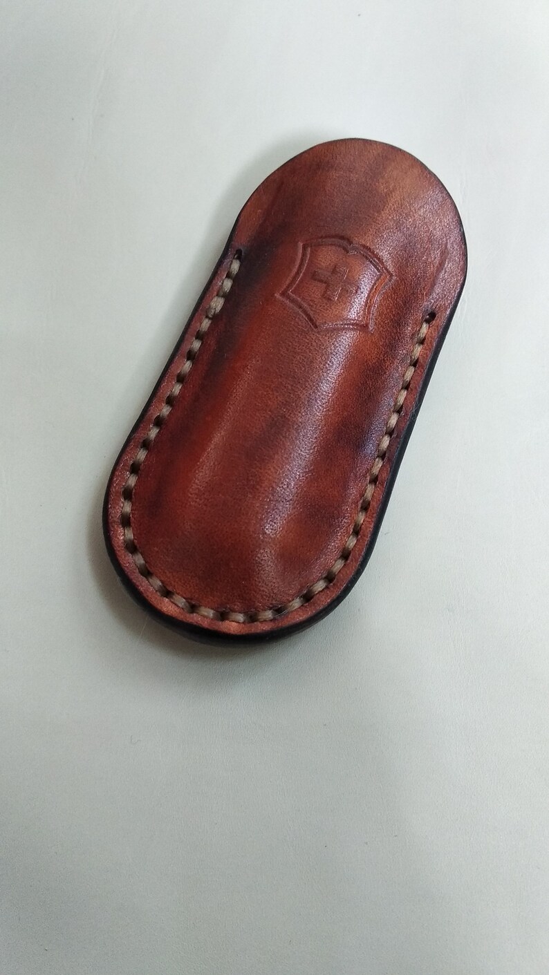 Leather case made for Victorinox Swiss army knife 74 mm. Etsy