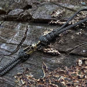 550 Paracord Lanyard / keychain knife/ Spartan paracord lanyard /  brass beads/TM