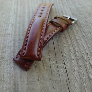 Uhrenarmband braun Lederarmband Handgefertigtes Uhrenarmband/Armband nach Maß