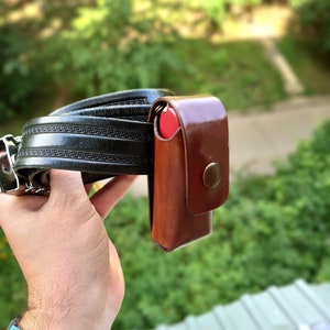 leather case for Victorinox 91 mm(3.58in) 4 -layers /Knife Slip /case with belt loop.Huntsman/Explorer/Deluxe tinker/ victorinox