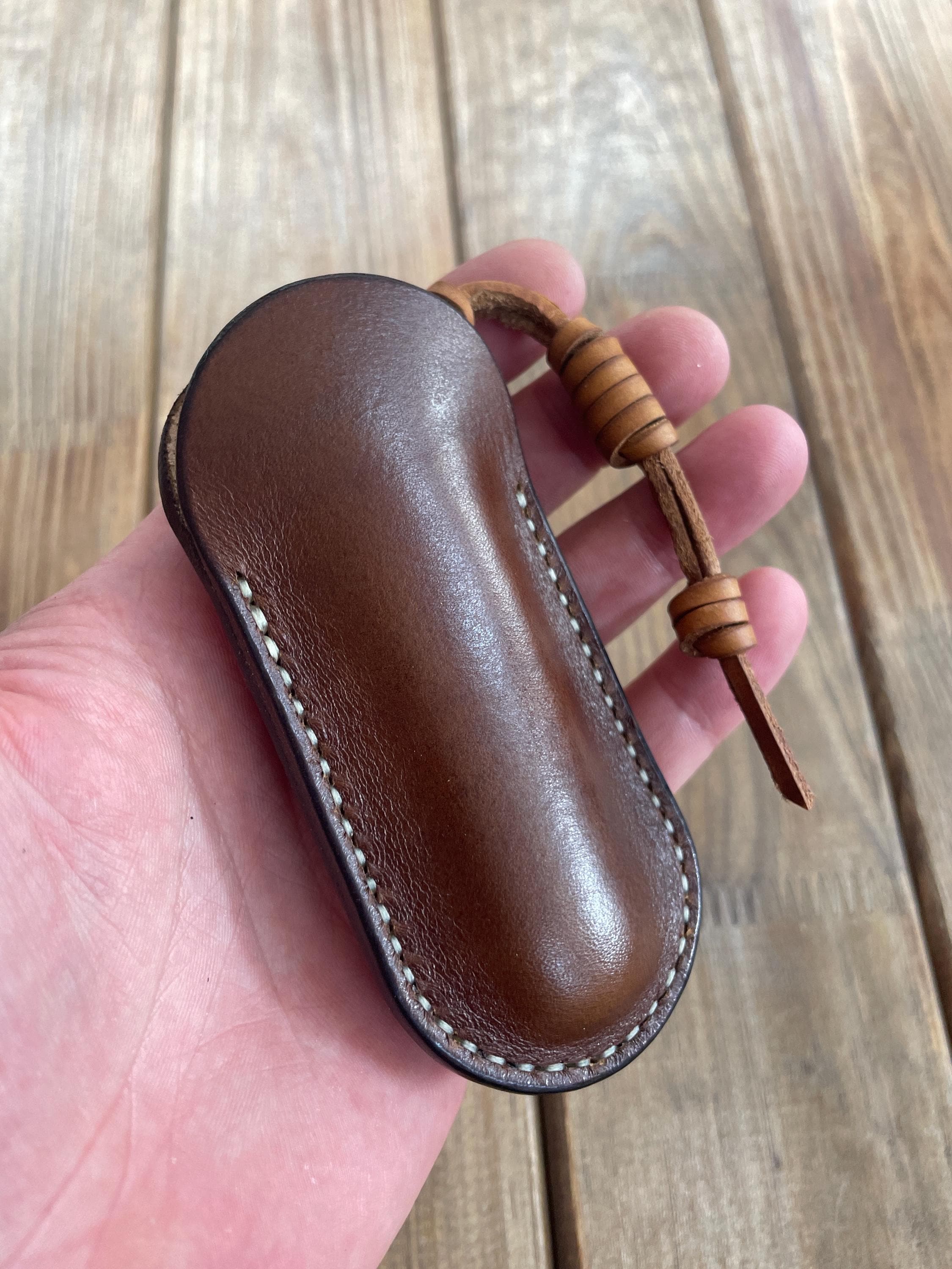 EDC Leather Slip With Belt Clip for Victorinox Knife 91-93mm