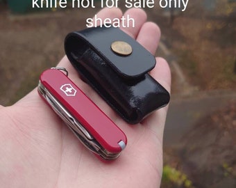 Leather  case with belt loop for Victorinox  MiniChamp 58 mm