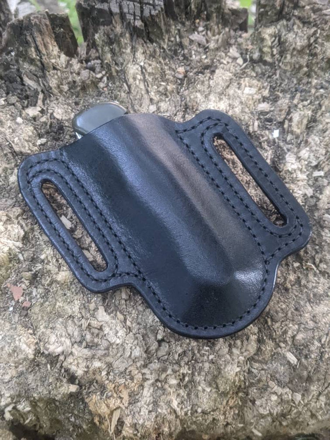 Leather Pancake Knife Sheath for Victorinox 111 Mm Nomad / Etsy