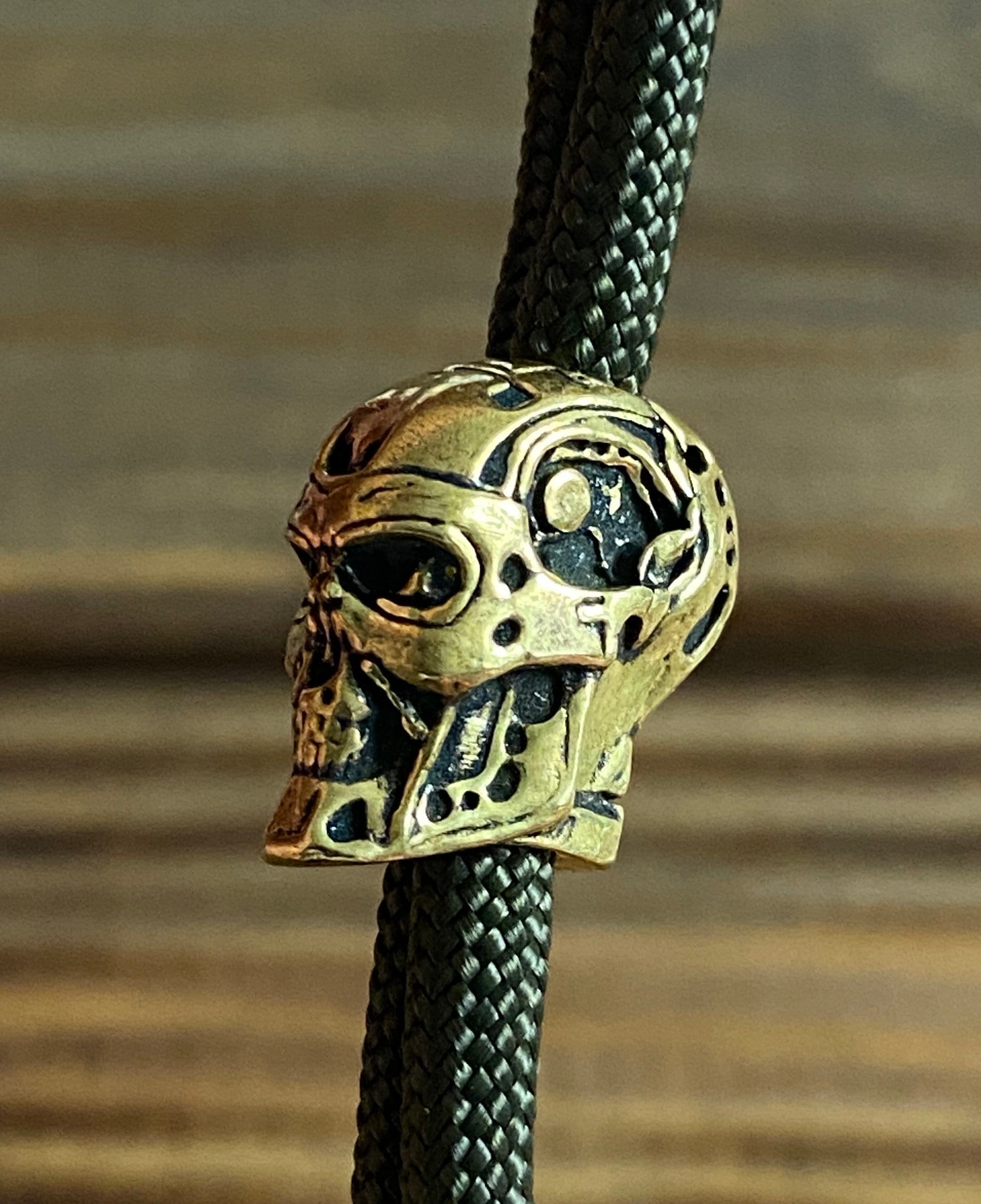 Terminator Brass Bead, Paracord Lanyard, Knife Bead - Etsy