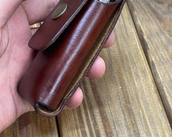 Leather Sheath for Leatherman Multitool Wave , Bond , Super tool 300 , Victorinox Swisstool  spirit.