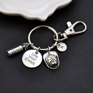 Firefighter Keychain, Fire Fighter Gift, Fireman Keychain, Fireman Key ...