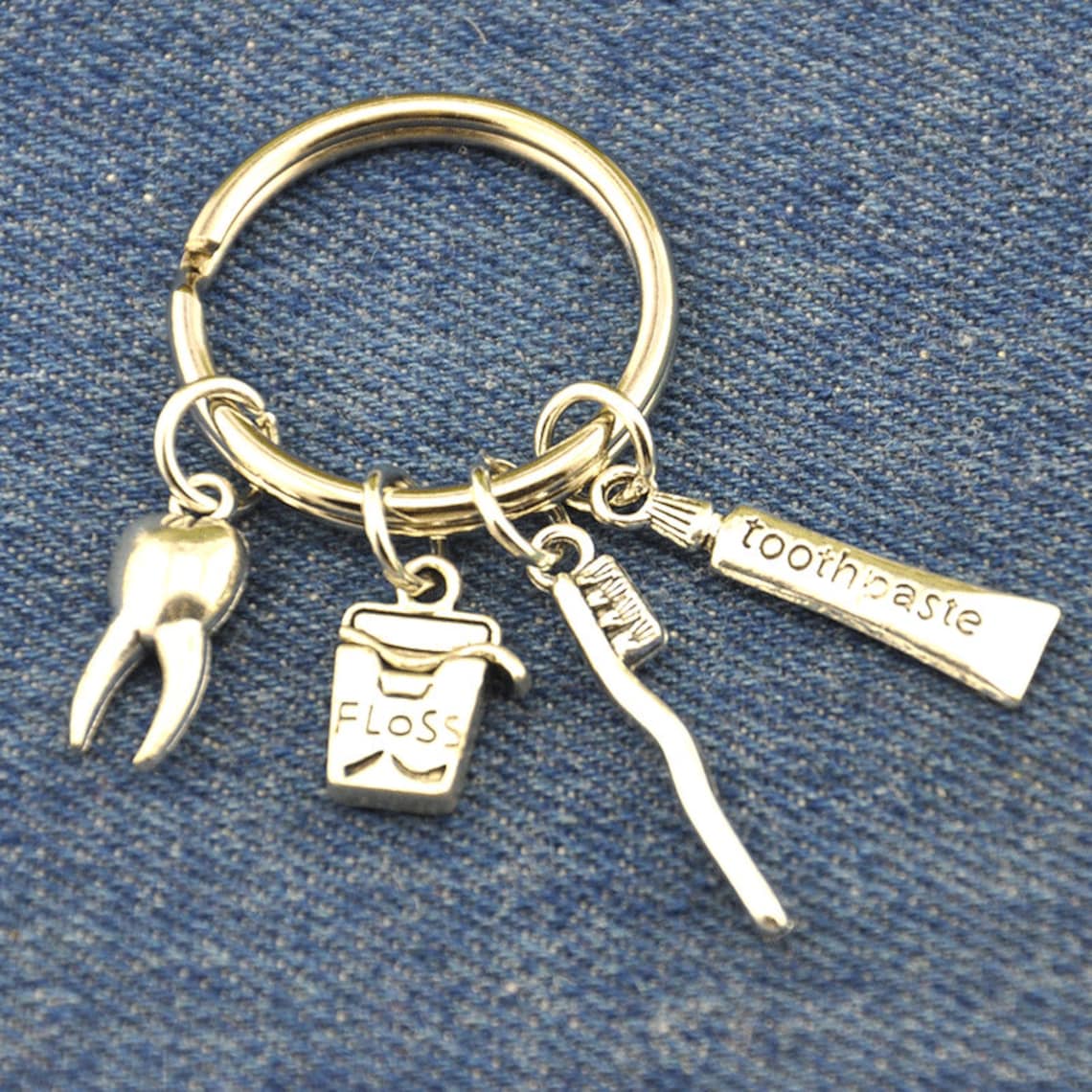 Dental Hygienist Keychains Personalized Dental Hygienist Etsy