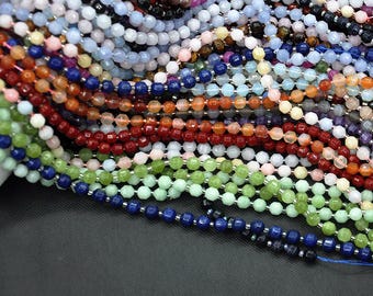 Gemstone Grade AAA Faceted Prism Double Point Cut Loose Beads,Natural Faceted Prism Double Point Cut 8MM Loose Beads,Double Point Cut Beads