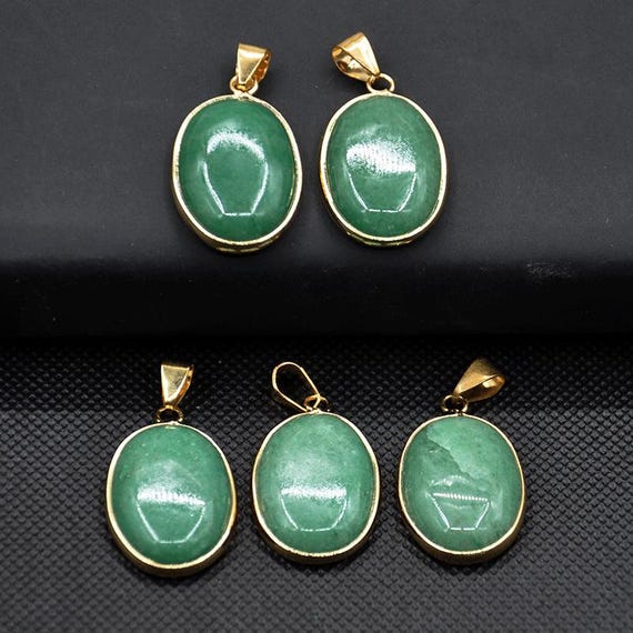 ハンドメイドコネクター 10個 グリーンアベンチュリン ハンドメイド