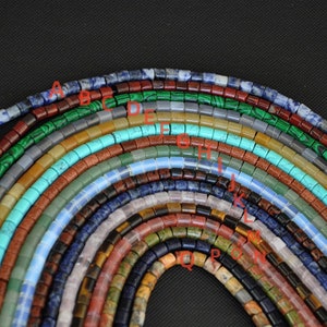 6x6mm Natural crystal agate stone column gemstone beads，cylinder beads，tube beads，Barrel Beads，Barrel Cylinder Beads，1 Full Strand