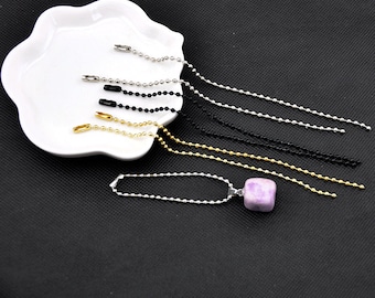 4.5'' -7.8‘’ long ball chain connector,2.4mm Ball Chain keychain link,Enamel ball chain, Hang Tag Ball Chain,Keychains Ball Chain Connector