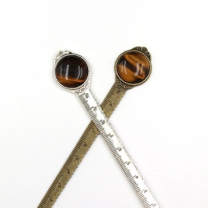 Planner Bookmarks,vintage Style Ruler Bookmark,decorative Stone Gem ...