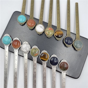 Planner Bookmarks,vintage Style Ruler Bookmark,decorative Stone Gem ...