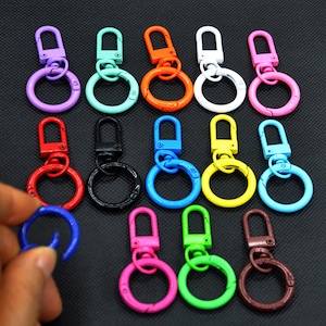  VALICLUD Car Key Holder Car Key Lanyard 2pcs Metal Snaps Hooks  Key Chain Lobster Claw Clasp Push Gate Snap Hooks Key Ring Clasp Buckle  Trigger Clip Key Holder Metal Snap Buttons