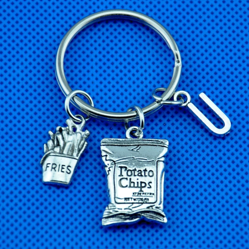 Potato chips keychainfood keychainpersonalized Etsy