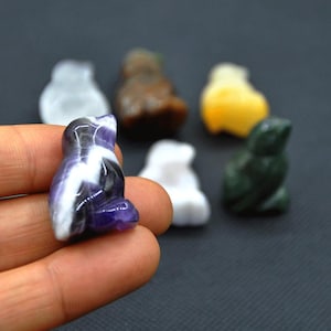 Gemstone bird Hand Carving,Mineral Specimen,Natural Crystal Hand-carved Bird,Animals Sculpture, Quartz Animal Carved Spirit Totem Gifts