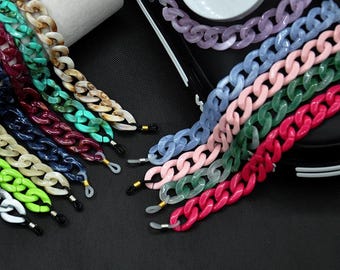 Shoe Charm Gift，Shoe Chains,Shoe Clips,Shoelace Charms,Marble Color Chain for Shoes,Acrylic link chain,Shoe Decoration,Chain shoe charms