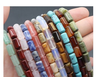 6x10mm Natural agate stone cylinder gemstone beads,Drum Barrel Beads,tube beads,cylinder gemstone beads,stone column gemstone beads