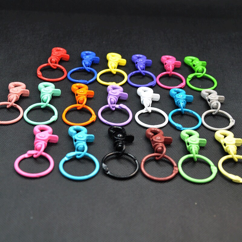 Colour Key Rings，colored Keychain，color Keyring，enamel Swivel