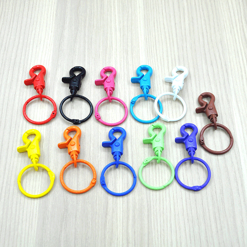 Colour Key Rings，colored Keychain，color Keyring，enamel Swivel Clasp ...