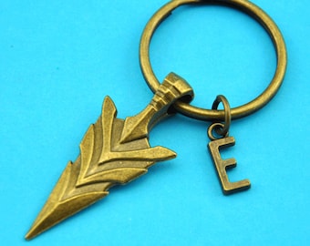 Pijl sleutelhanger, Boogschutter geschenk, gepersonaliseerd eerste sleutelhanger, Boho Keychain, boogschieten sleutelhanger, beste vriend cadeau, pijl sieraden-19001165