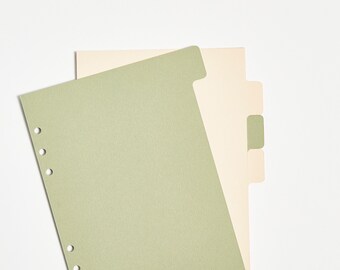 DIVIDERS 6 holes for ring binder