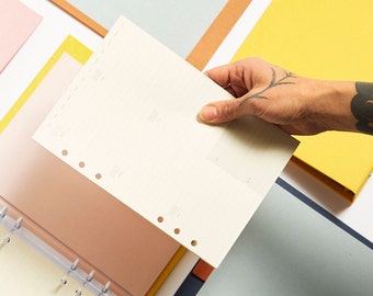 INSERTS (various graphic models) 6 holes for ring binder