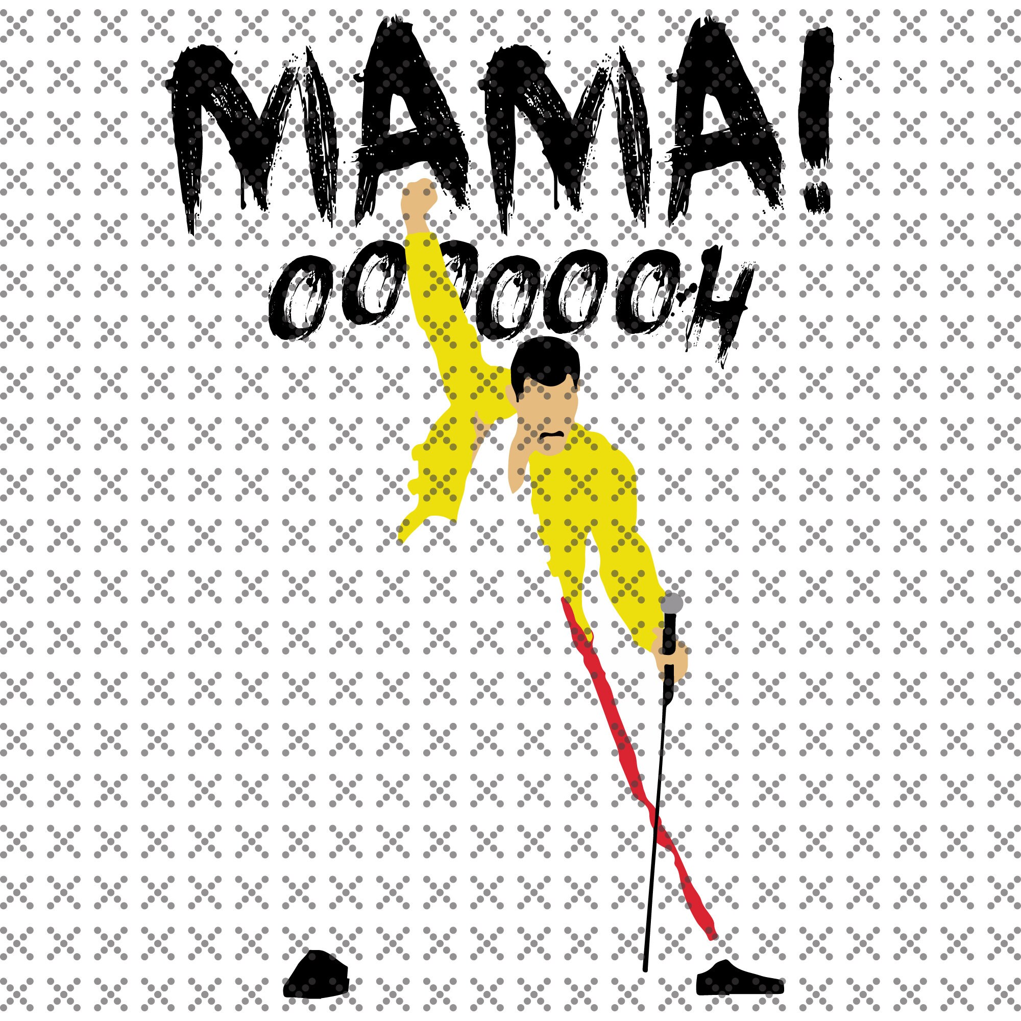 MaMa oh Queen band freddie mercury SVG file Dxf Png Eps | Etsy