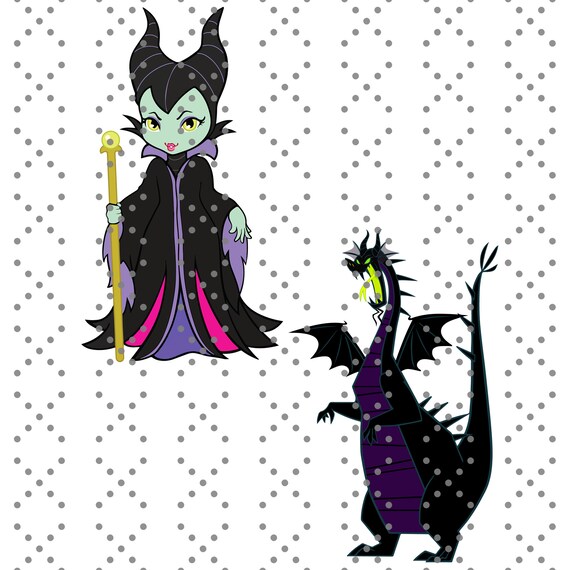 maleficent SVG file Dxf Png Eps Cut file for Silhouette | Etsy