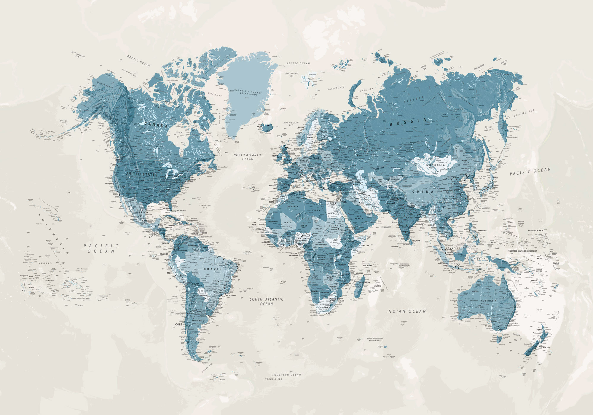 Light Blue Canvas World Map Push Pin World Map Wall Art - Etsy