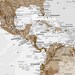 Brown World Map Canvas Poster Personalized Canvas World Map - Etsy